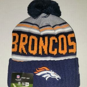 Denver Broncos Winter Beanie Hat NEW New Era Adult NFL